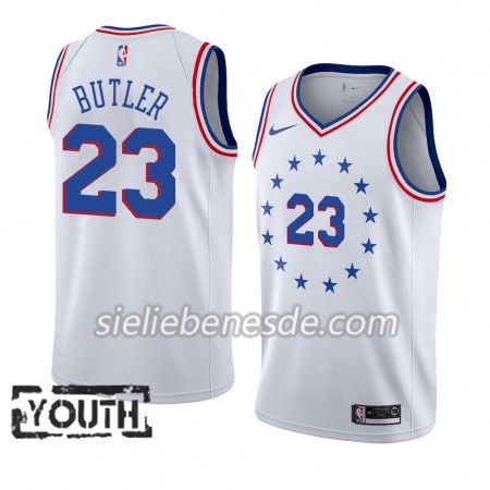 Kinder NBA Philadelphia 76ers Trikot Jimmy Butler 23 2018-19 Nike Weiß Swingman